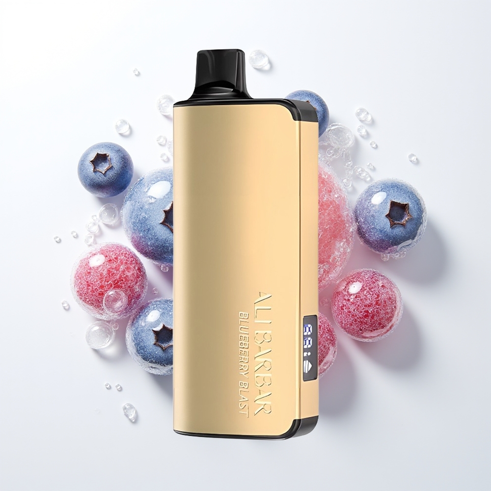 Alibarbar Ingot 9000 Pūšu Zilene Sprādziens ar 22ml E-šķidruma 2350mAh Akumulatoru LED Displeju