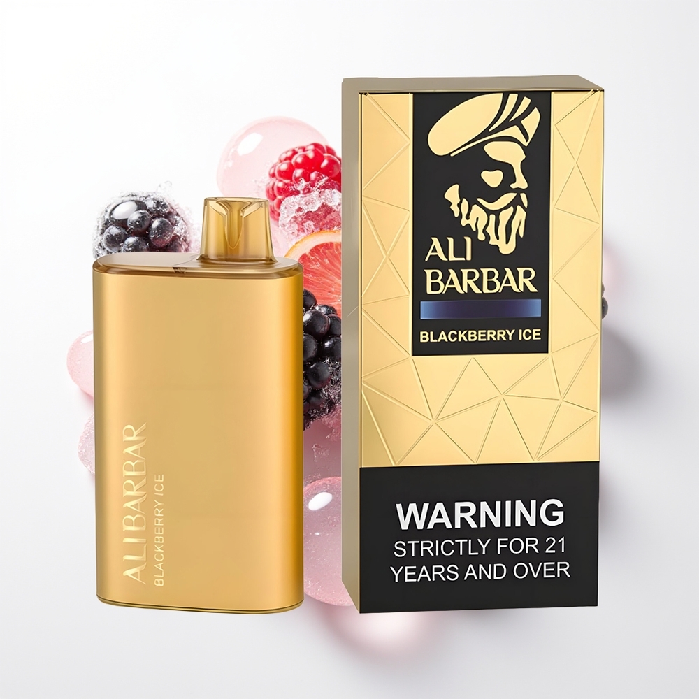 Alibarbar Rich 8000 Puffs Izmetamais Veips Blackberry Ledus 20ml 2000mAh 1.1Ohm