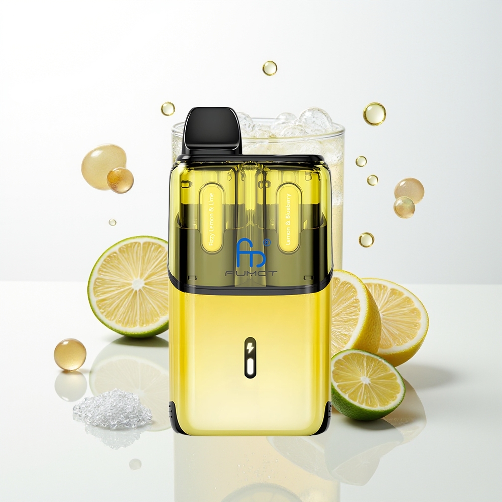 Fumot Ultra T32000 32000 Puffi 20mg Dzirkstošais Citrons & Laims - Citrons & Zilene