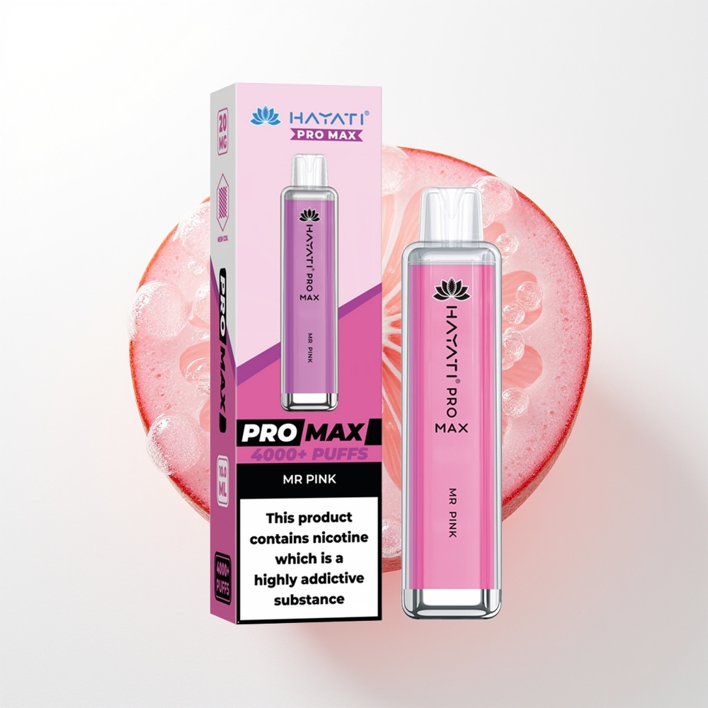 Hayati Pro Max 4000 Puffs Rozā Kungs 2ml TPD 1400mAh
