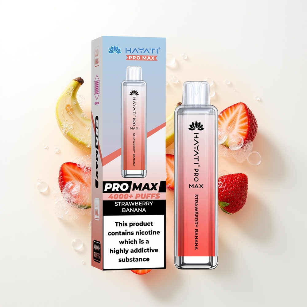 Hayati Pro Max 4000 Puffs Zemeneņu Banānu
