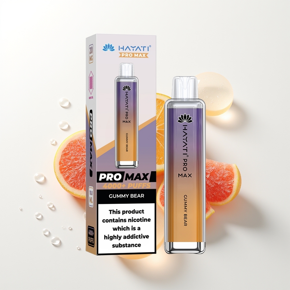 Hayati Pro Max 4000 Puffs Želejas lācītis 2ml TPD 1400mAh