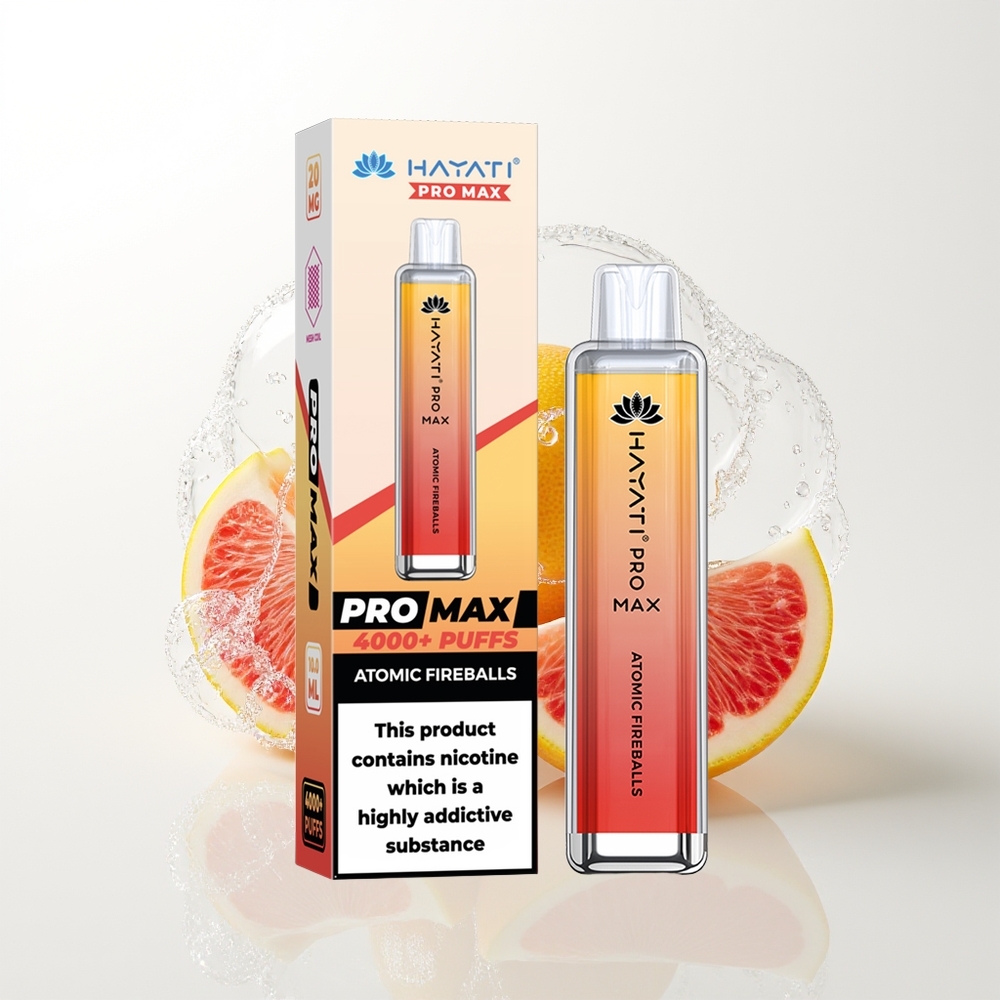 Hayati Pro Max 4000 Puffu Atomu Uguns Bumbiņas 2ml 1400mAh