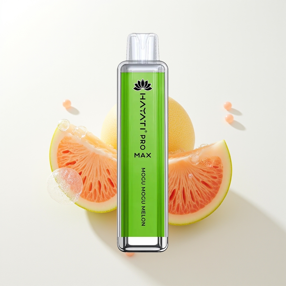 Hayati Pro Max 4000 Puffu Mogu Mogu Melone ar 5% Nikotīna un 1400mAh Akumulatoru
