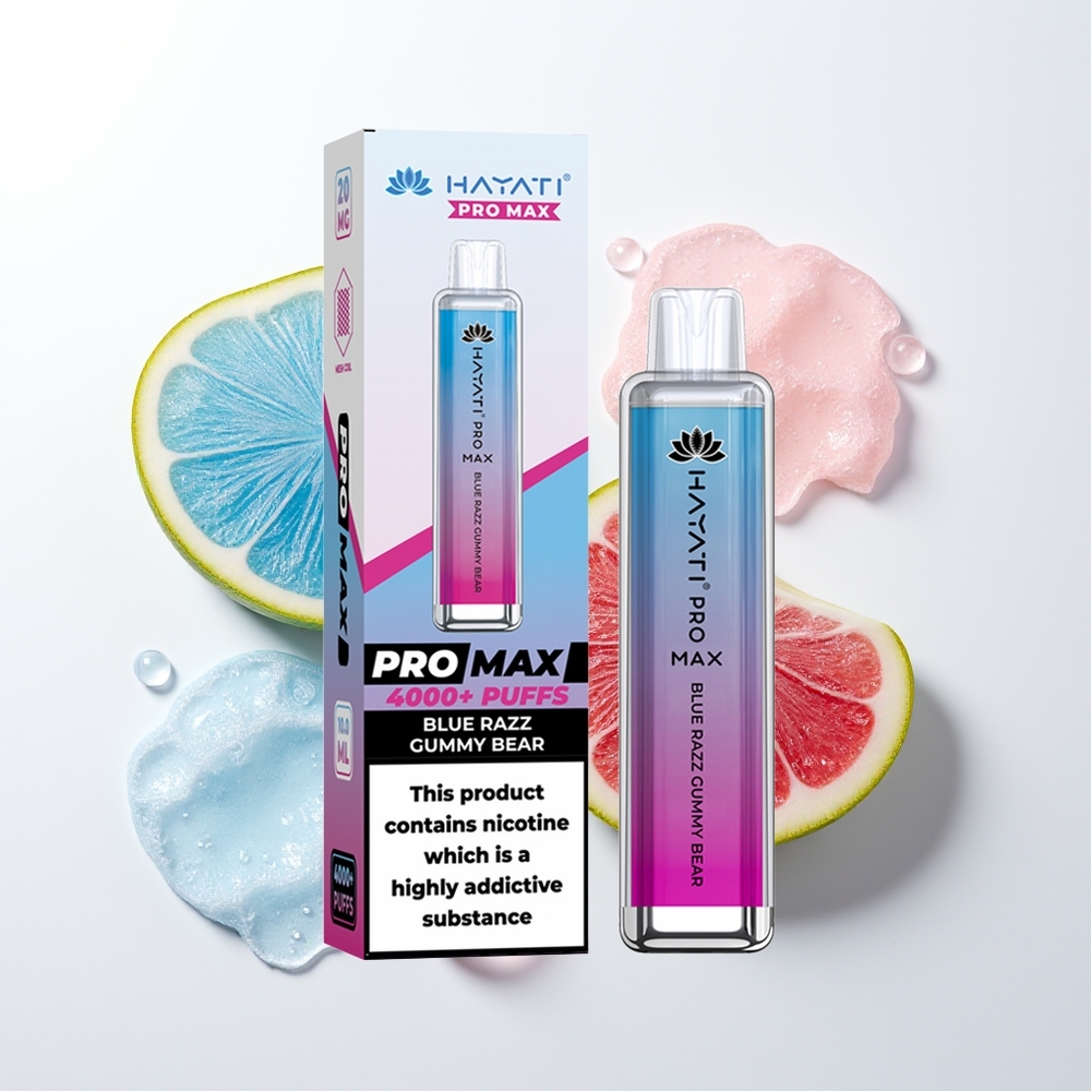 Hayati Pro Max 4000 Puffu Zilā Aveņu Gumijlāči