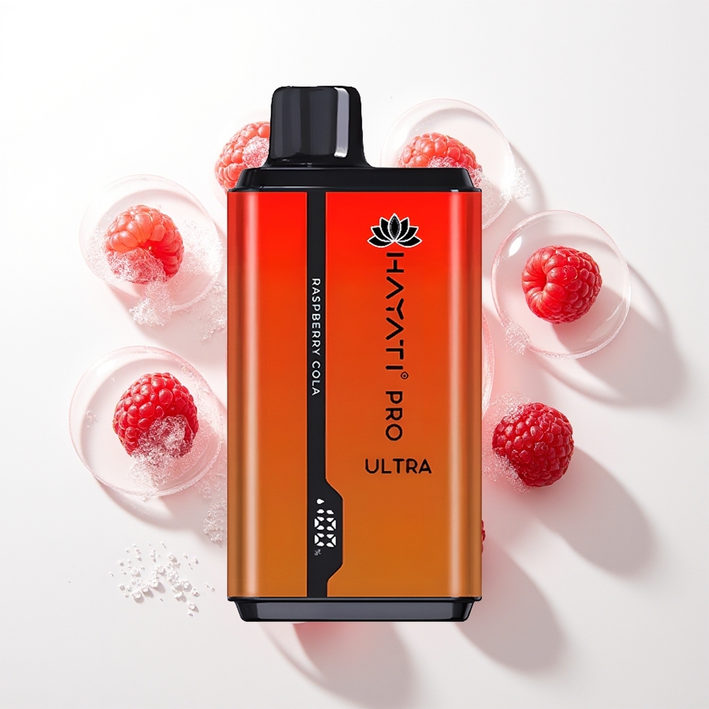 Hayati Pro Ultra 15000 Iespējas Aveņu Kola 850mAh 24ml 2%