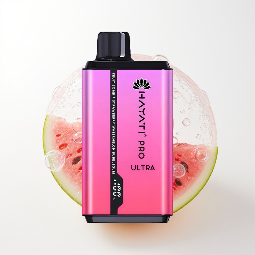 Hayati Pro Ultra 15000 Pūšanas Augļu Bumba Zemeņu Arbūzs Bubblegum