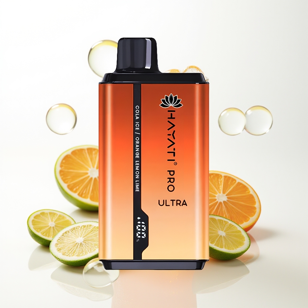 Hayati Pro Ultra 15000 Pūšu Kolas Ledus Apelsīns Citrons & Laima