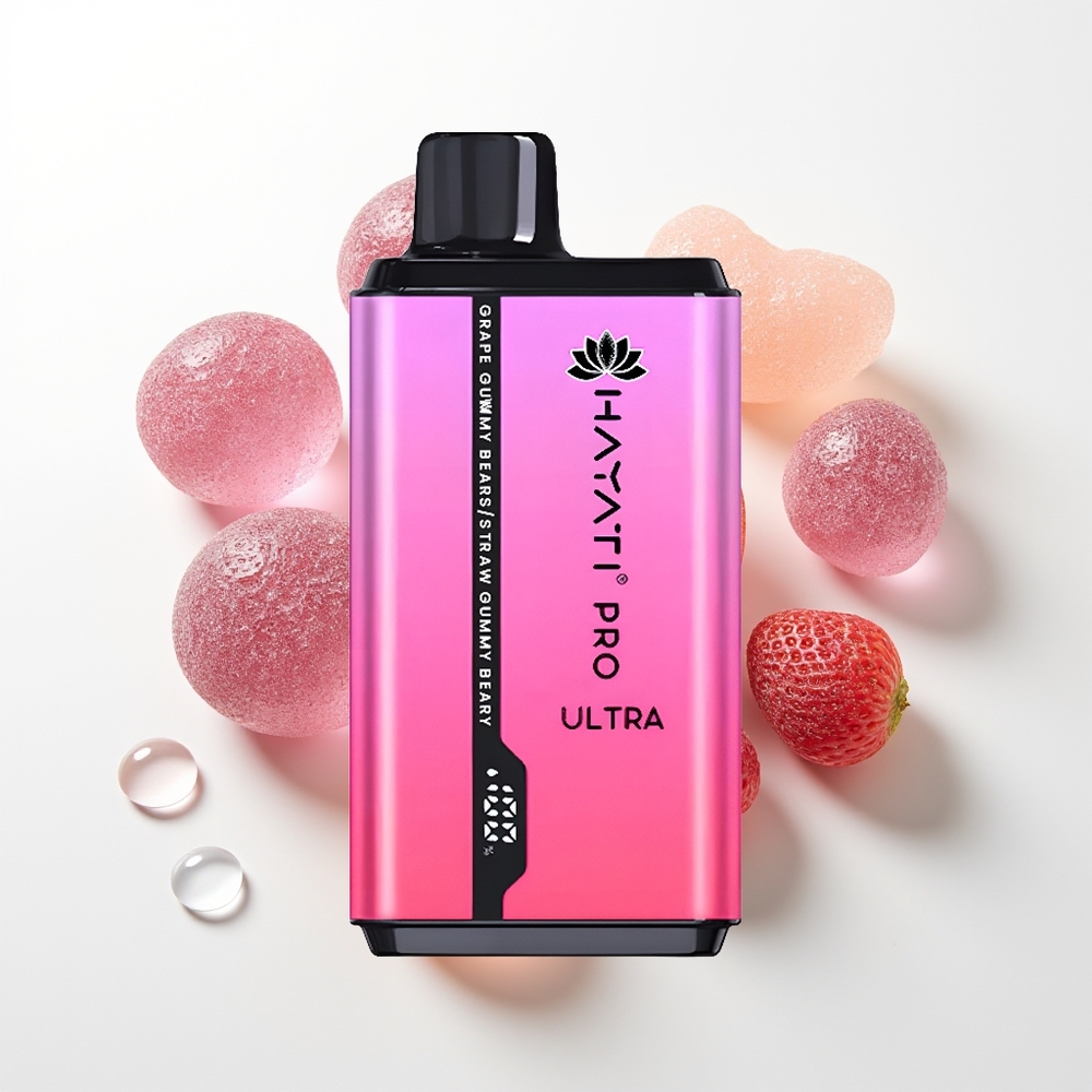 Hayati Pro Ultra 15000 Pūšu Vīnogu Gumijlāča Zemeņu Gumijlācis