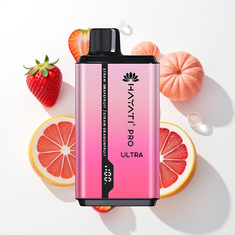 Hayati Pro Ultra 15000 Pūšu Zemeņu Greipfrūts Zemeņu Pitahaja
