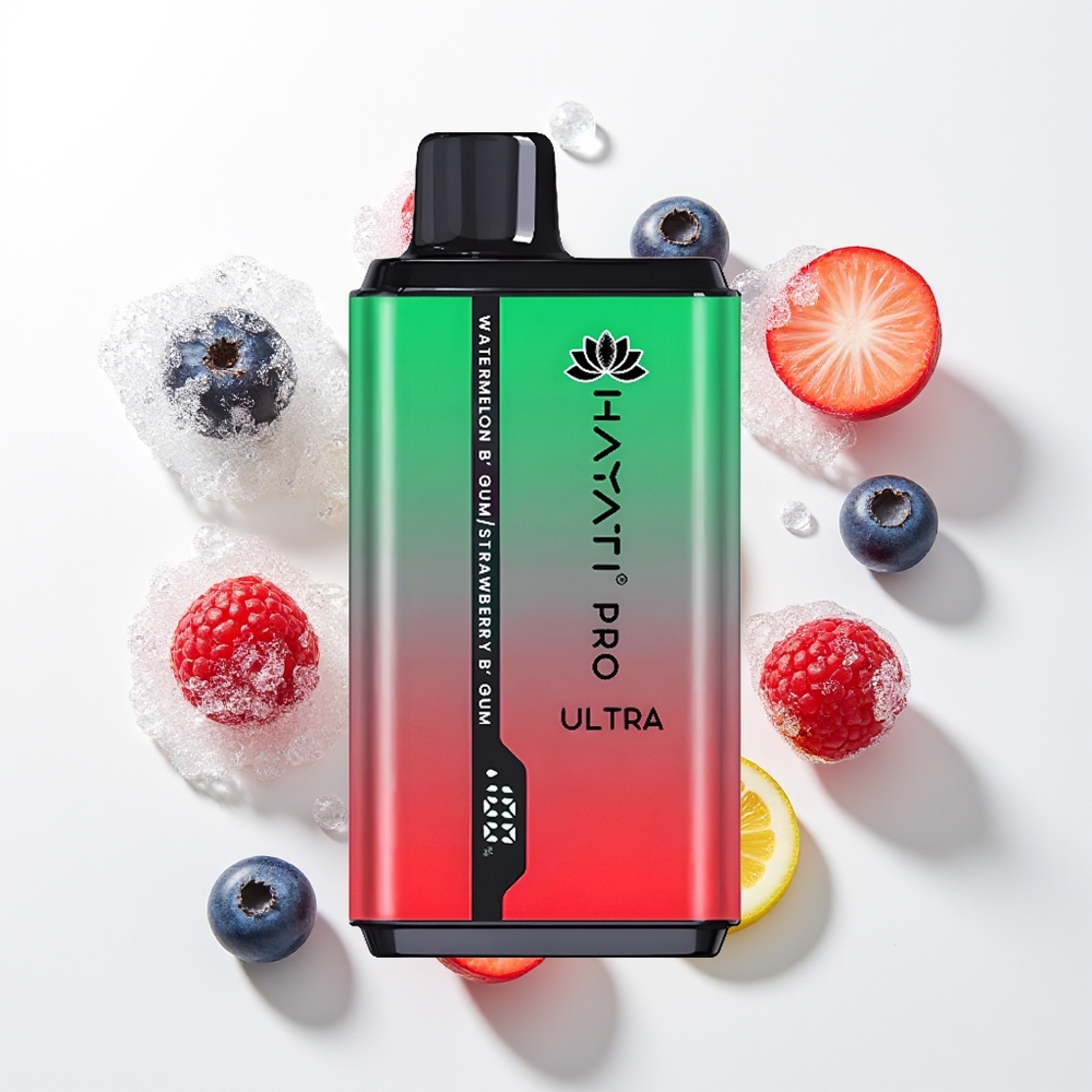 Hayati Pro Ultra 15000 Pūšu Zemenes Avenes Ķiršu Citrona & Mellenes