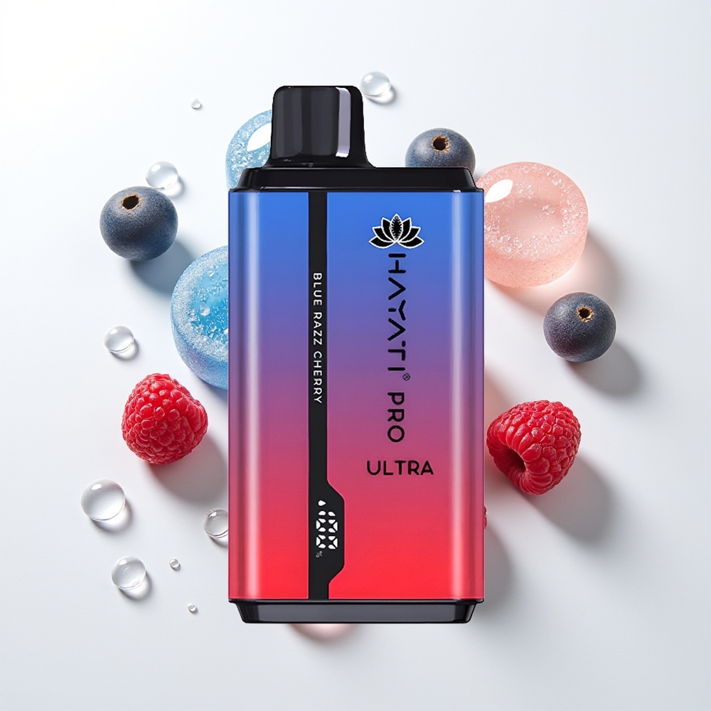 Hayati Pro Ultra 15000 Pūšu Zilā Aveņu Ķiršu