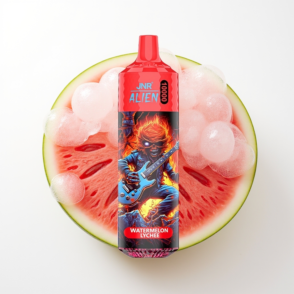 JNR Alien 10000 Pūšu Arbūza Liči Vienreizējās Lietošanas Vape ar 850mAh Batereju un RGB Gaismām