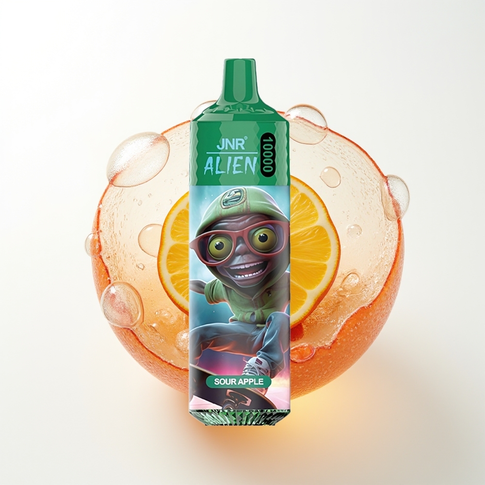 JNR Alien 10000 Pūšu Sūrs Ābols RGB LED 850mAh 20ml