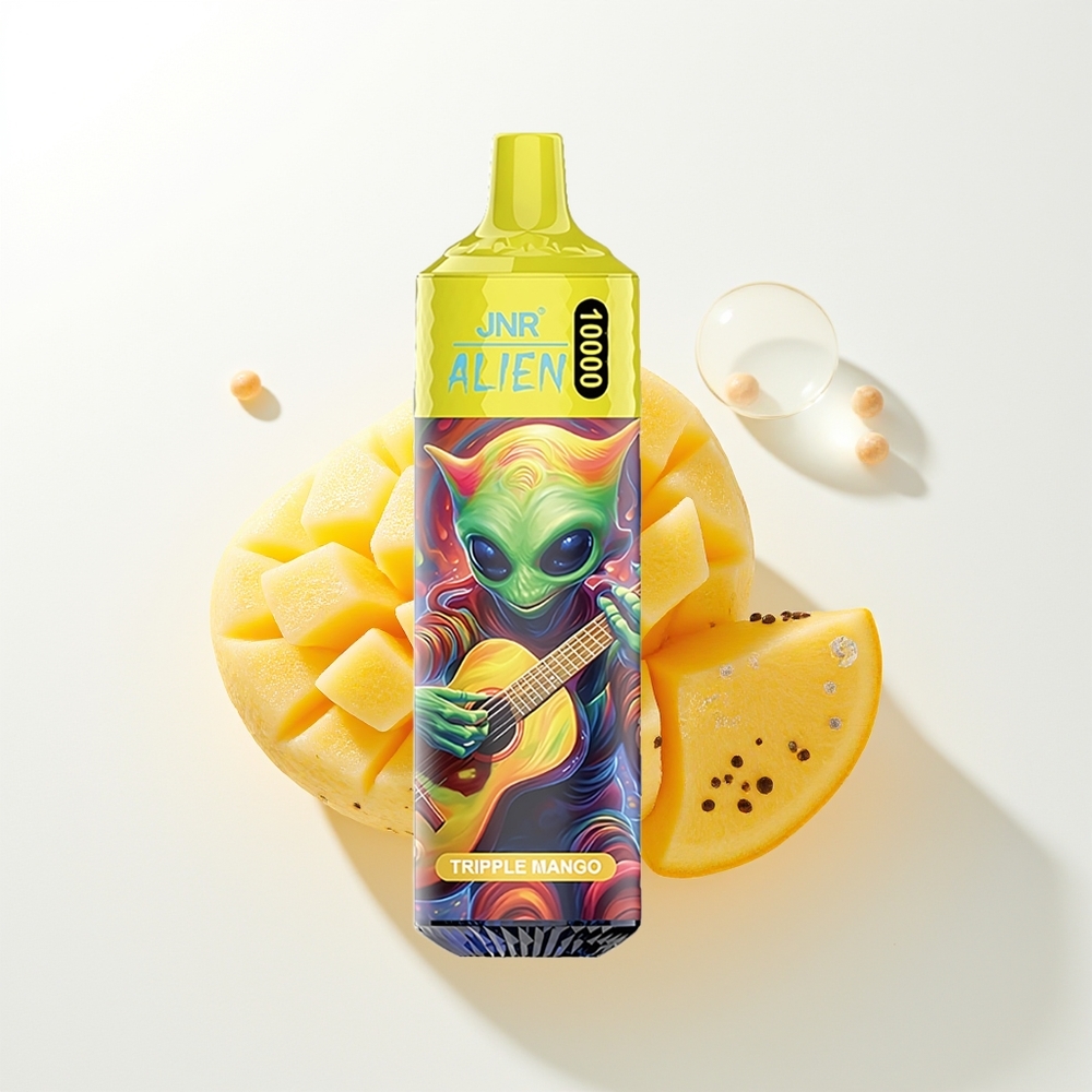 JNR Alien 10000 Pūšu Trīskāršais Mango 850mAh 1.2Ω RGB