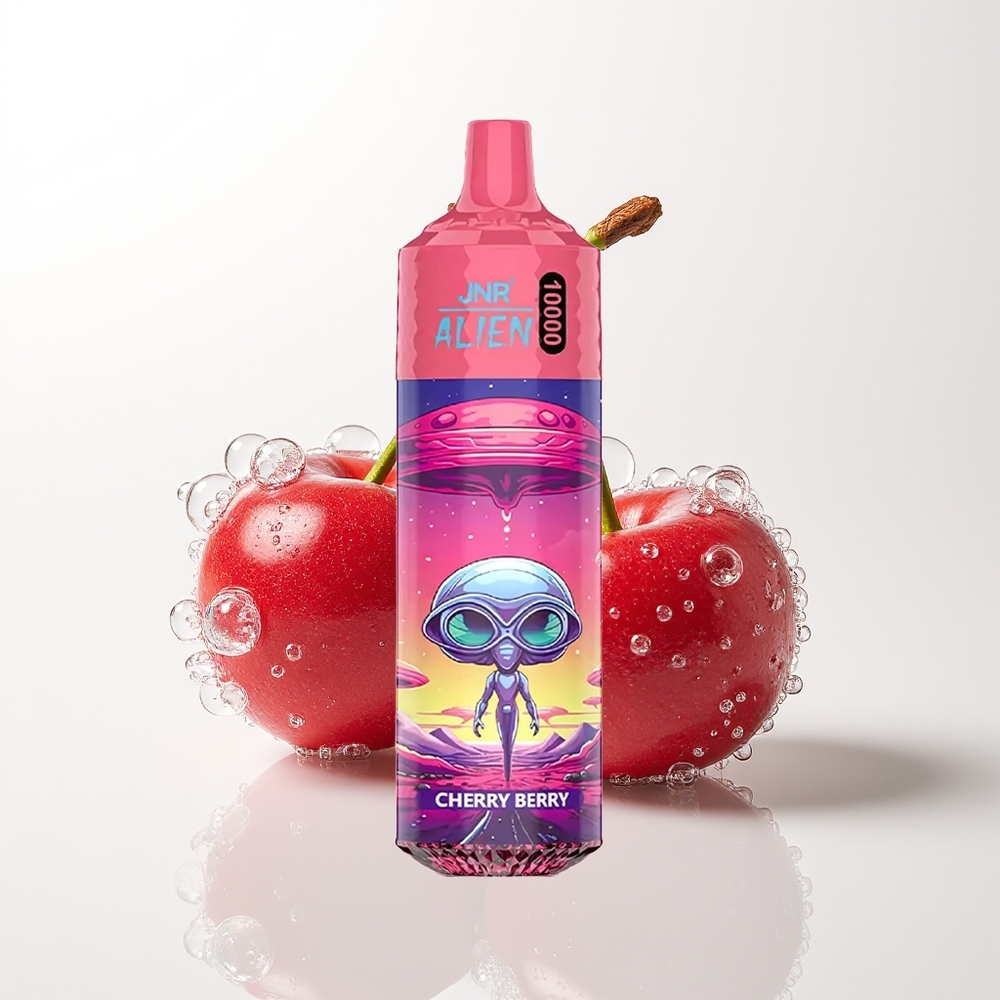 JNR Alien 10000 Pūšu Ķiršu-Ogu LEDs RGB 850mAh 20ml Type-C