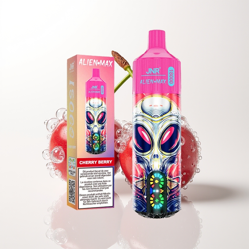 JNR Alien Max 18000 Pūšu Vienreizējās Lietošanas Vape Ķiršu-Ogu