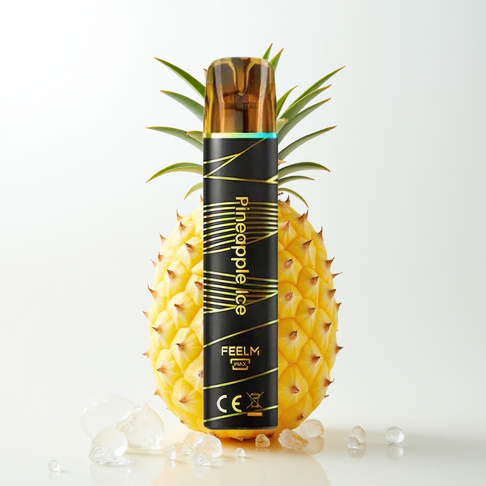 JNR Black&Golden 800 Pūšanas Vienreizējās Lietošanas Vape Ananāsu Ledus ar 550mAh, 2ml, 2% Nikotīna, TPD