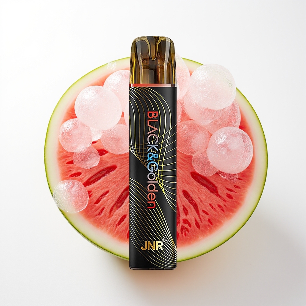 JNR Black&Golden 800 Pūsti Arbūza Ledus Vienreizējās Lietošanas Vape 550mAh 2ml 2% Nikotīns TPD