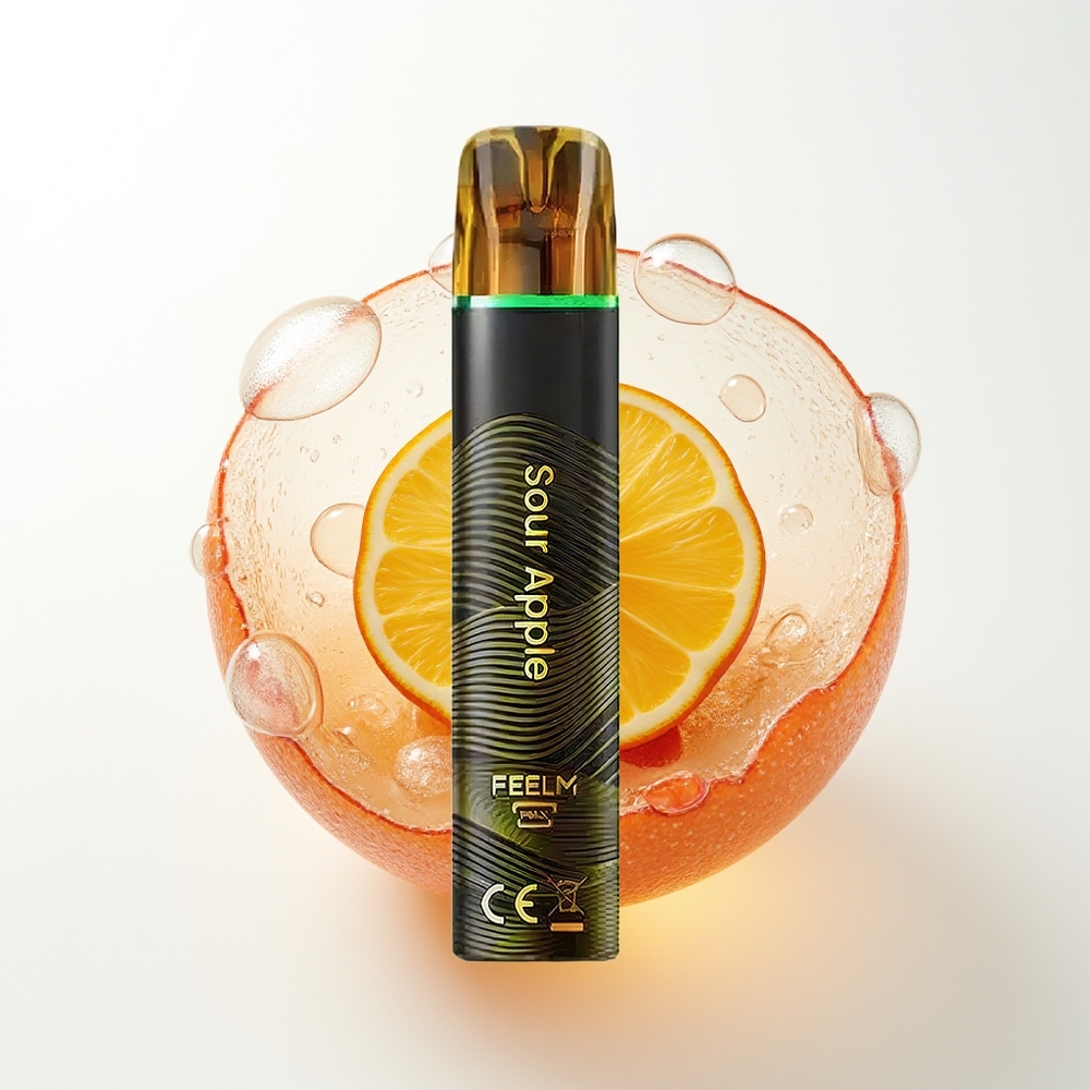 JNR Black&Golden 800 Pūsu Vienreizējās Lietošanas Vape Skābā ābols 550mAh 2ml 2% Nikotīns