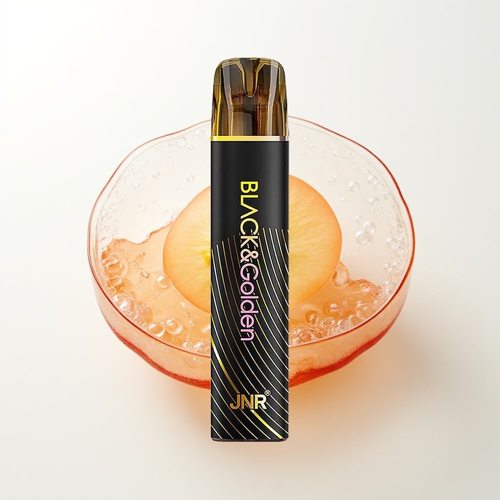 JNR Black&Golden 800 Pūti Vienreizējās Lietošanas Vape Persiku Mango 550mAh 2ml 2% Nikotīns