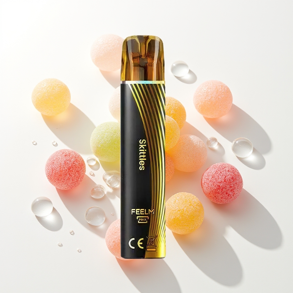 JNR Black&Golden 800 Pūti Vienreizējās Lietošanas Vape Skittles 550mAh 2ml 2% Nikotīns