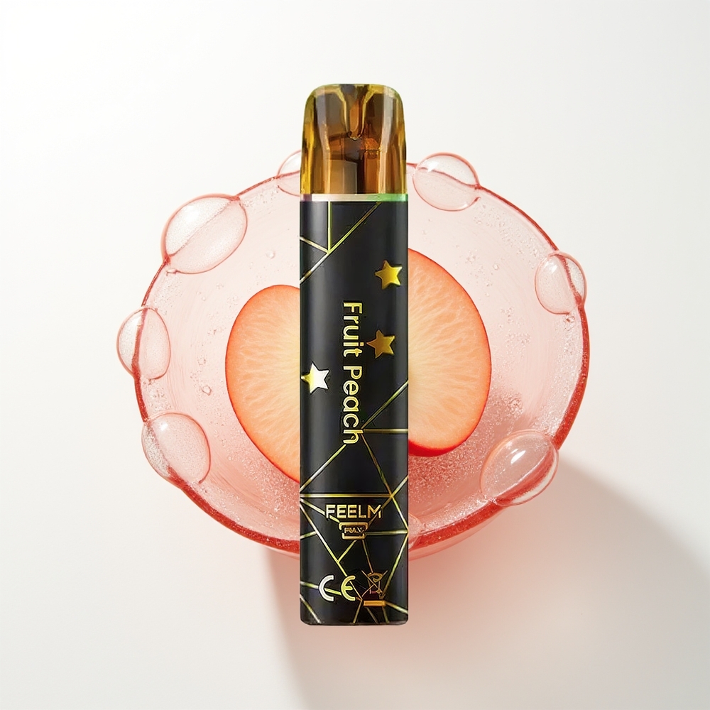 JNR Black&Golden 800 Pūšu Vienreizējās Lietošanas Vape Augļu Persiks 550mAh 2ml 2% Nikotīns TPD