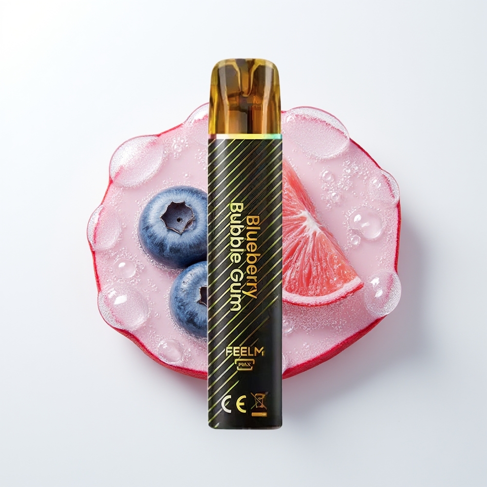 JNR Black&Golden 800 Pūšu Vienreizējās Lietošanas Vape Zilenes Pušķu Gumijas (550mAh, 2ml, Nikotīns 2%, TPD)