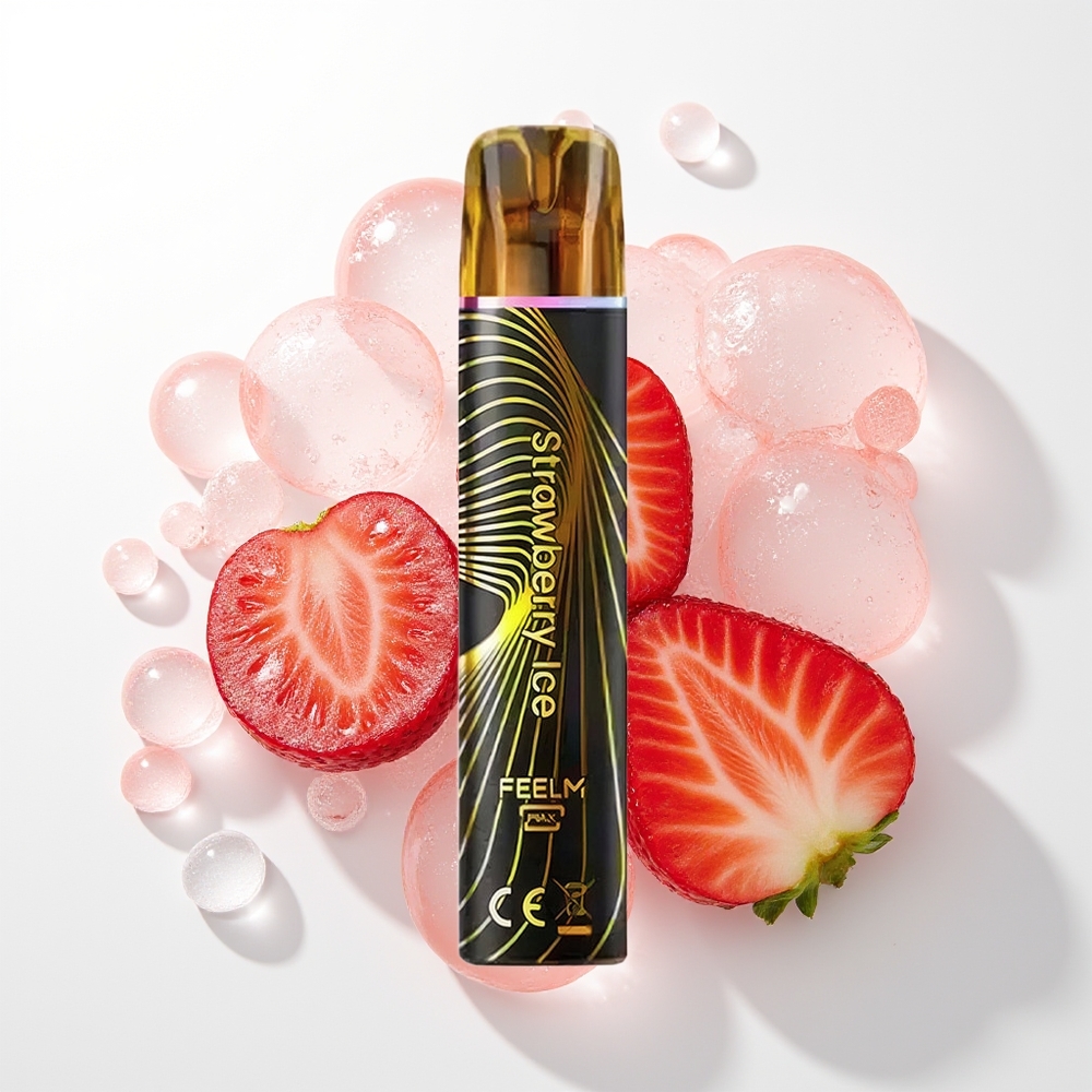 JNR Black&Golden 800 Puffs Vienreizējās Lietošanas Vape Zemeņu Ledus 550mAh 2ml 2% Nikotīns TPD