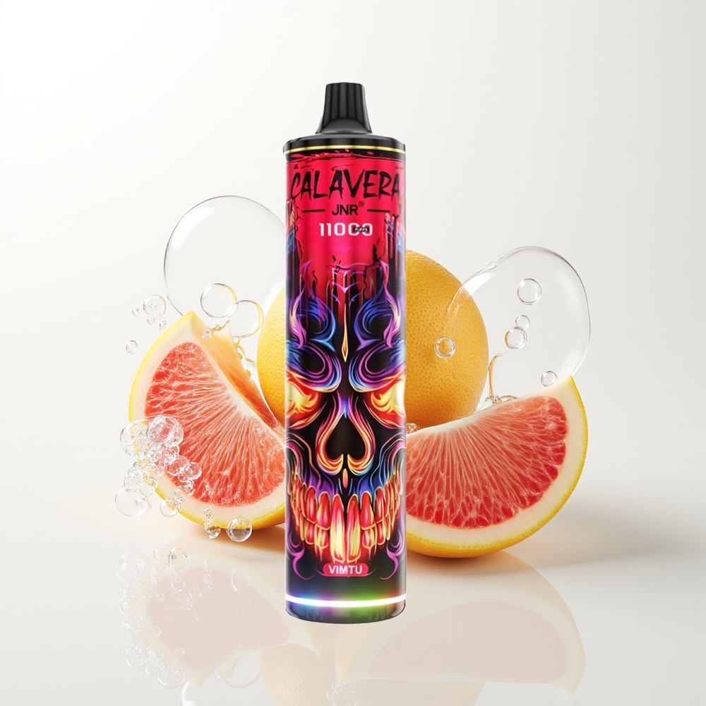 JNR Calavera 11000 Pūšanas Vienreizējās Lietošanas Vape Vimtu ar Type-C uzlādi, 850 mAh Akumulatoru, 21ml E-Šķidruma, 1.0ohm Mesh Spoli, 0%,2%,5% Nikotīna Saturs