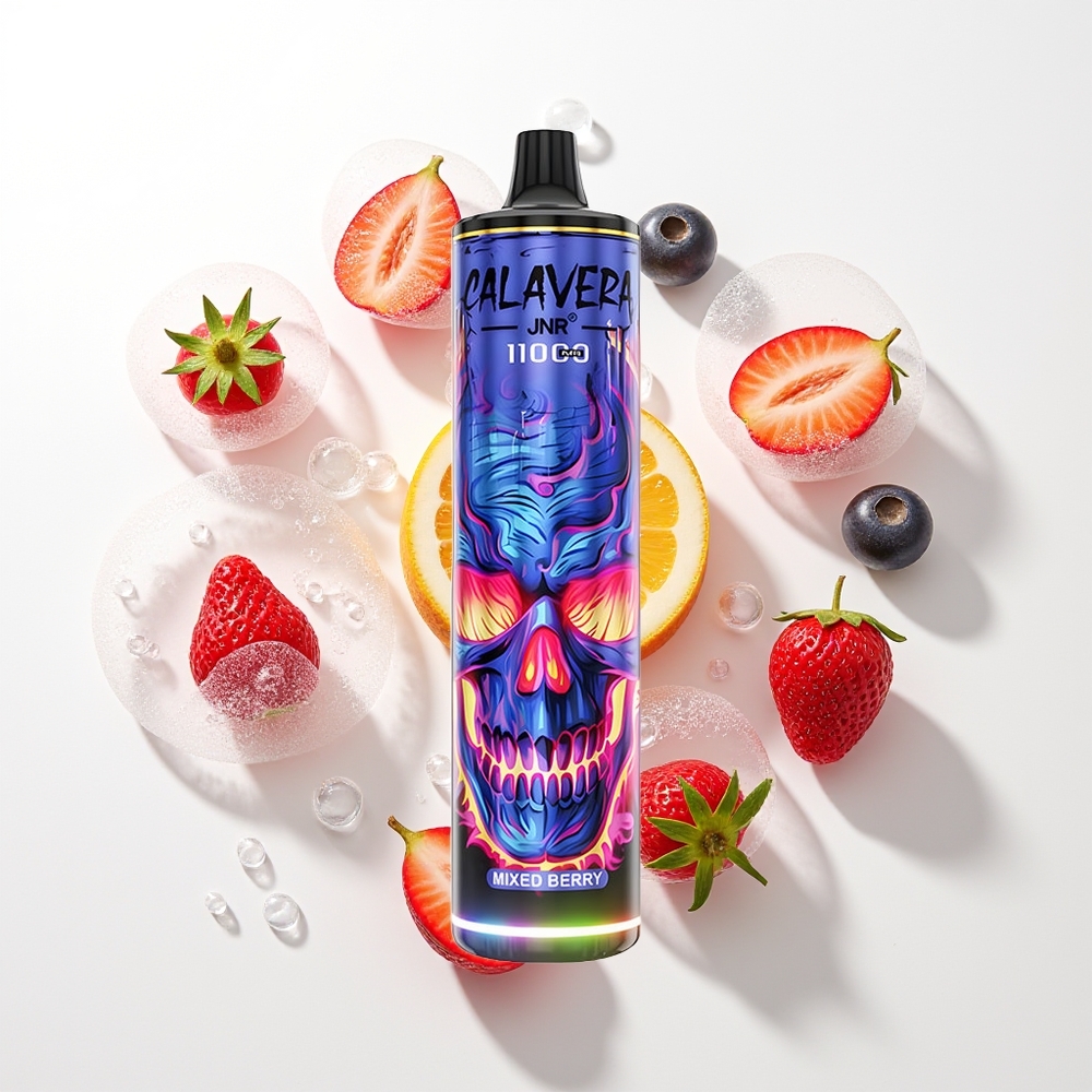 JNR Calavera 11000 Puffs Izkliedētā Ogu Vape Type-C 850mAh 21ml 1.0ohm