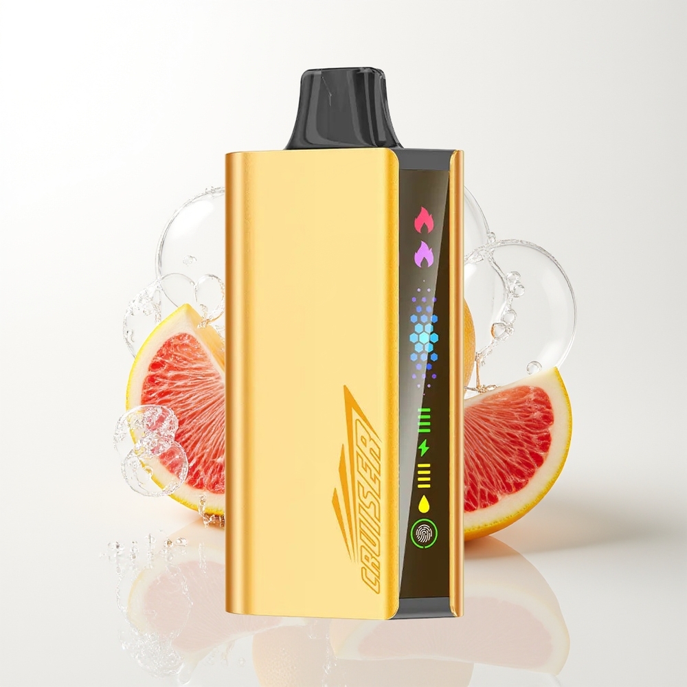 JNR Cruiser 12000 Pūšanas Bezmaksas Izmetamā Veipa Vēsā Fanta 3500mAh 25ml 1.2ohm Duāls Režģis Animācijas Ekrāns Pirksta Skaņošana Pilns-Metāla Alumīnija Korpuss 50mg/mL Normāls/Boost