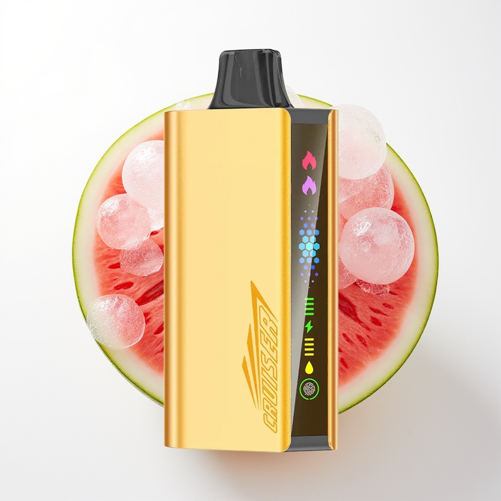 JNR Cruiser 12000 Pūšu Arbūzu Ledus Vienreizējās Lietošanas Vape Bez Uzlādes 3500mAh 25ml 1.2ohm Dual Mesh Animācijas Ekrāns