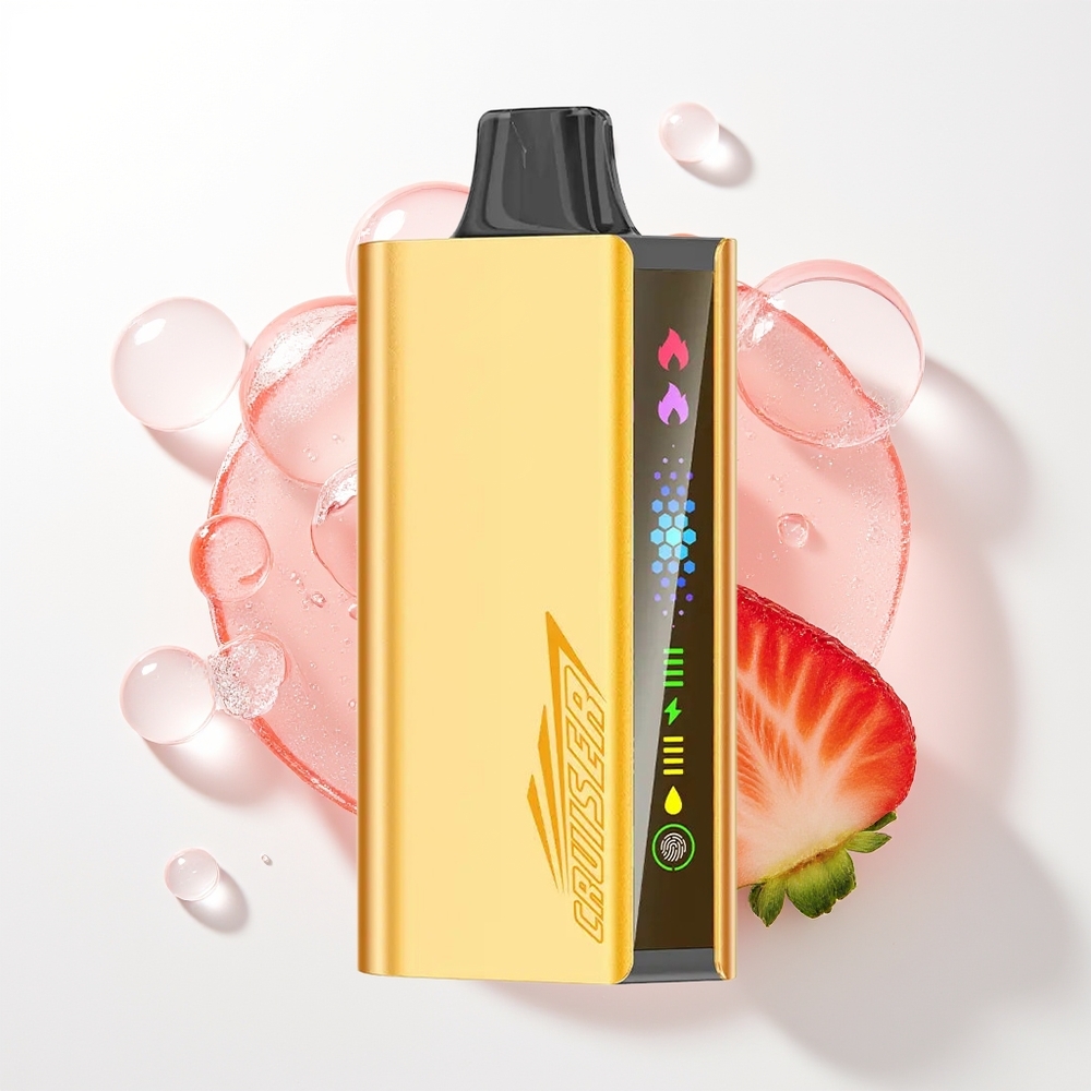 JNR Cruiser 12000 Puffs No-Charge Vienreizējās Lietošanas Vape (3500mAh, 25ml, 1.2ohm Dual Mesh) Zemeņu (Strawberry) Chupa Chups