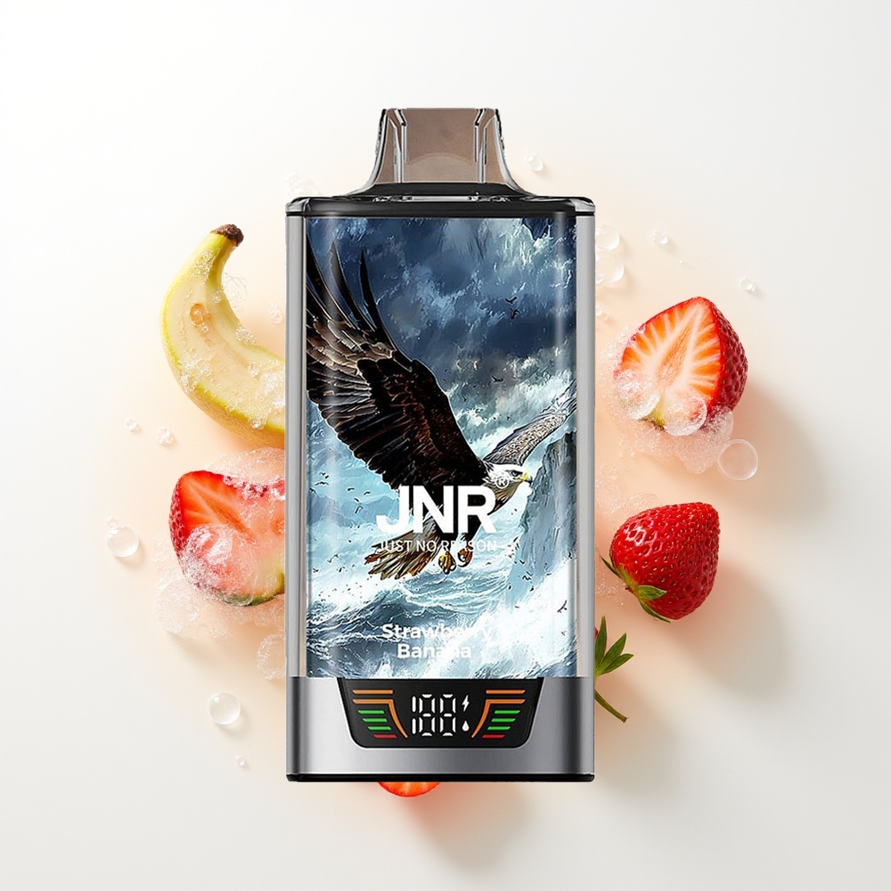 JNR Falcon Pro 28000 Disposable Vārpstas Zemene Banāns 30ml 5% USB-C MTL