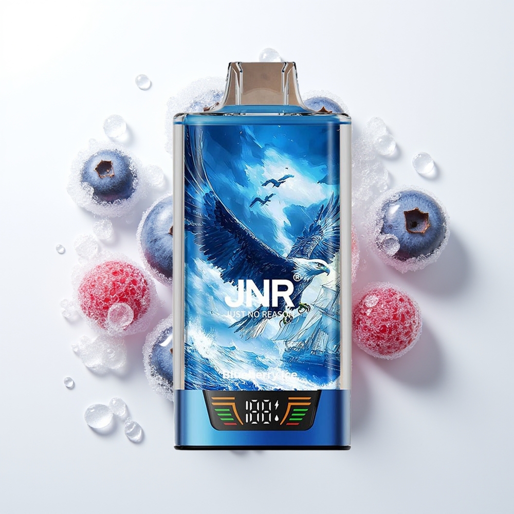JNR Falcon Pro 28000 Iesūkšanas Ierīce Zilenes Ledus ar 30ml, 950mAh, USB Type-C