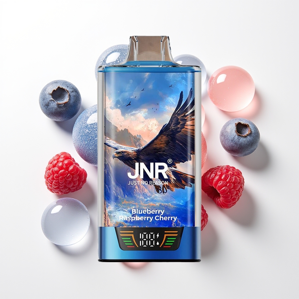 JNR Falcon Pro 28000 Izmēģinājums Zilene Avene Ķirsis 30ml 950mAh 5% Nicotīns