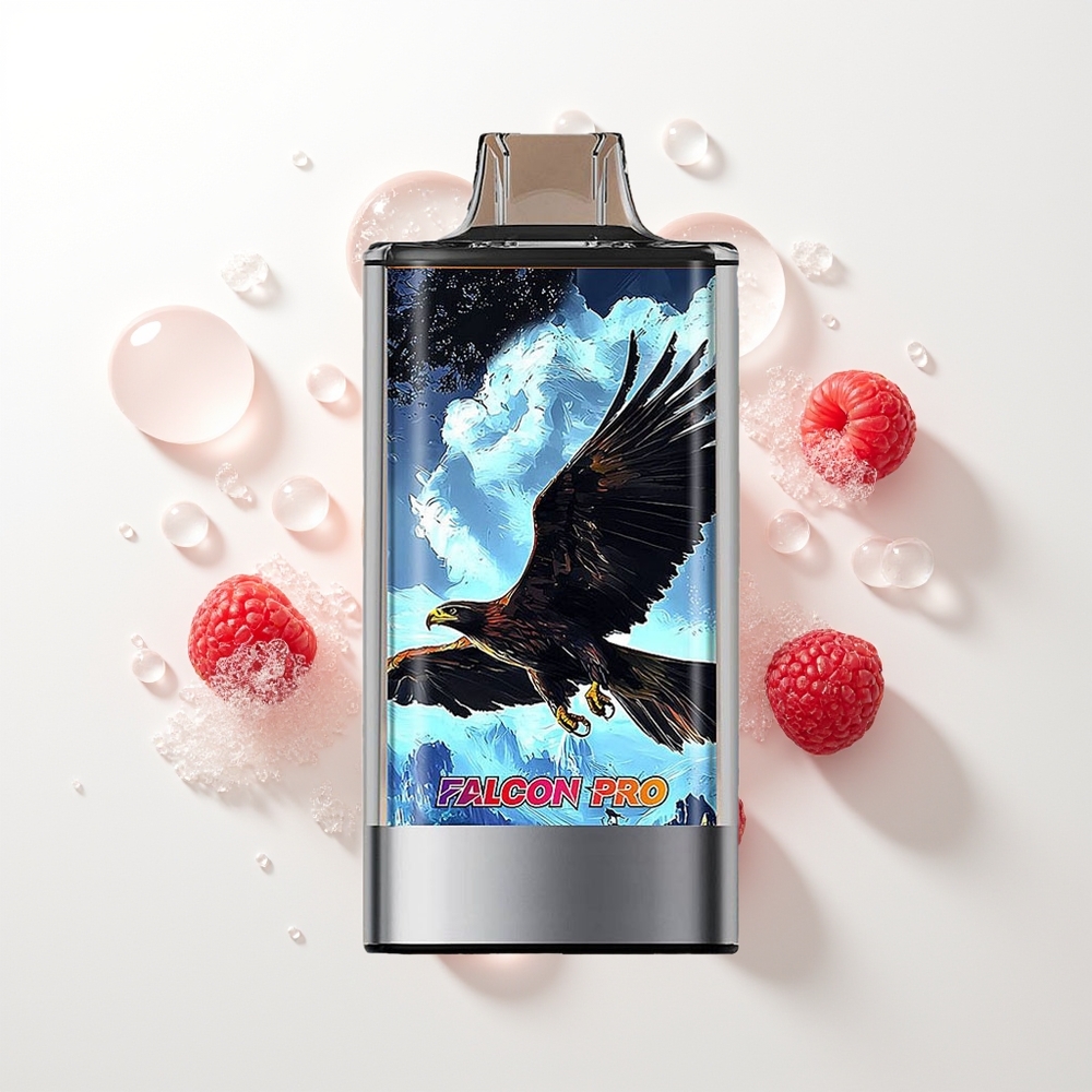 JNR Falcon Pro 28000 Izmetamā Vape Baltā Persiku Aveņu 30ml 950mAh 5% Nicotīna MTL