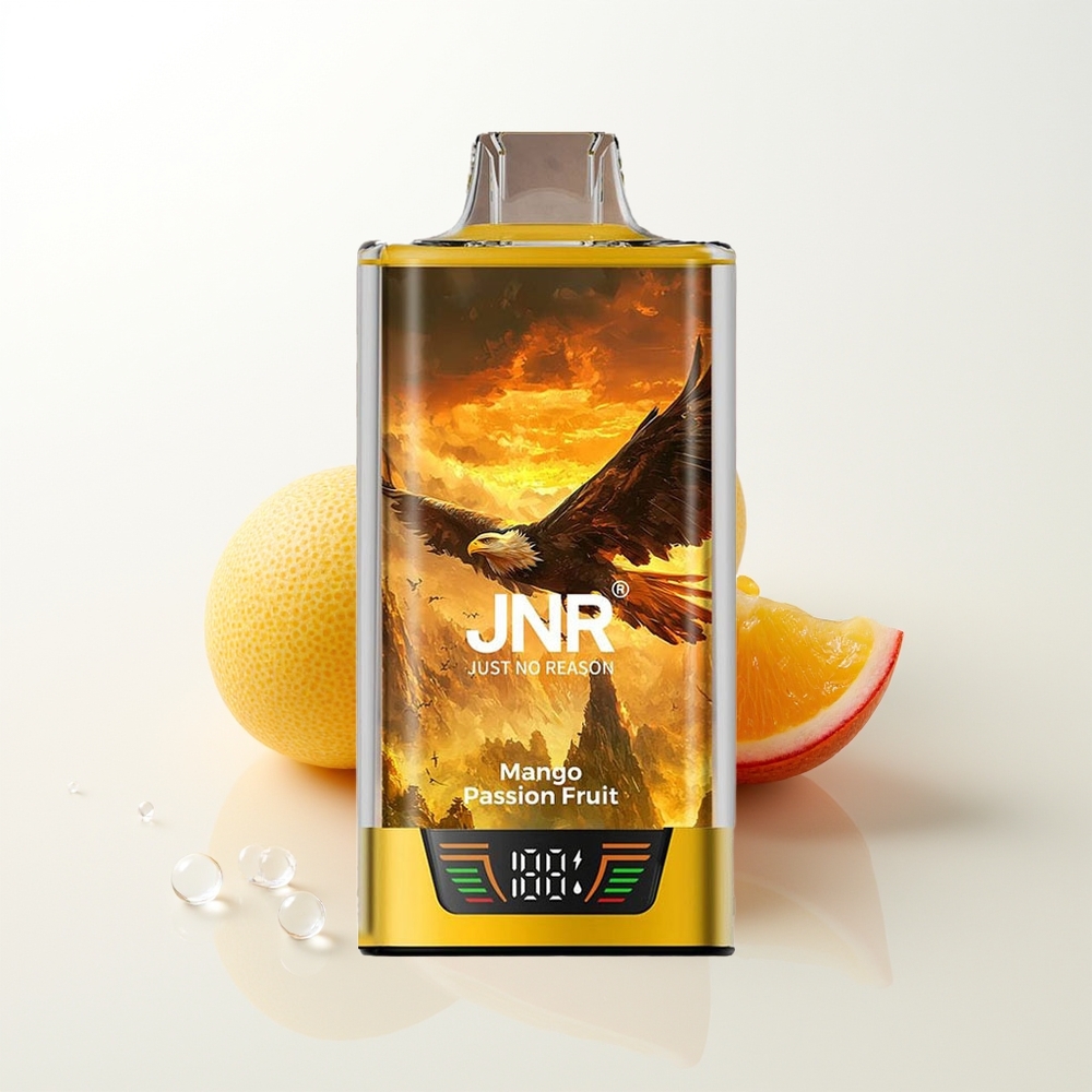 JNR Falcon Pro 28000 Vienreizējās Lietošanas Vape Mango Apsīšu Augļi 30ml 950mAh 5% Nikotīns Displejs