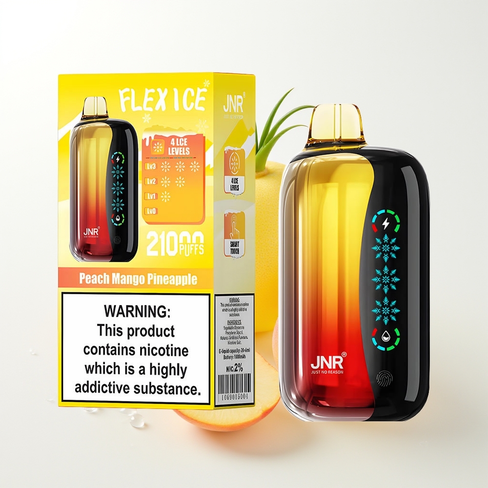 JNR Flex Ice 21000 Pūšu Izdzeramais Veips Persiku Mango Ananāsu