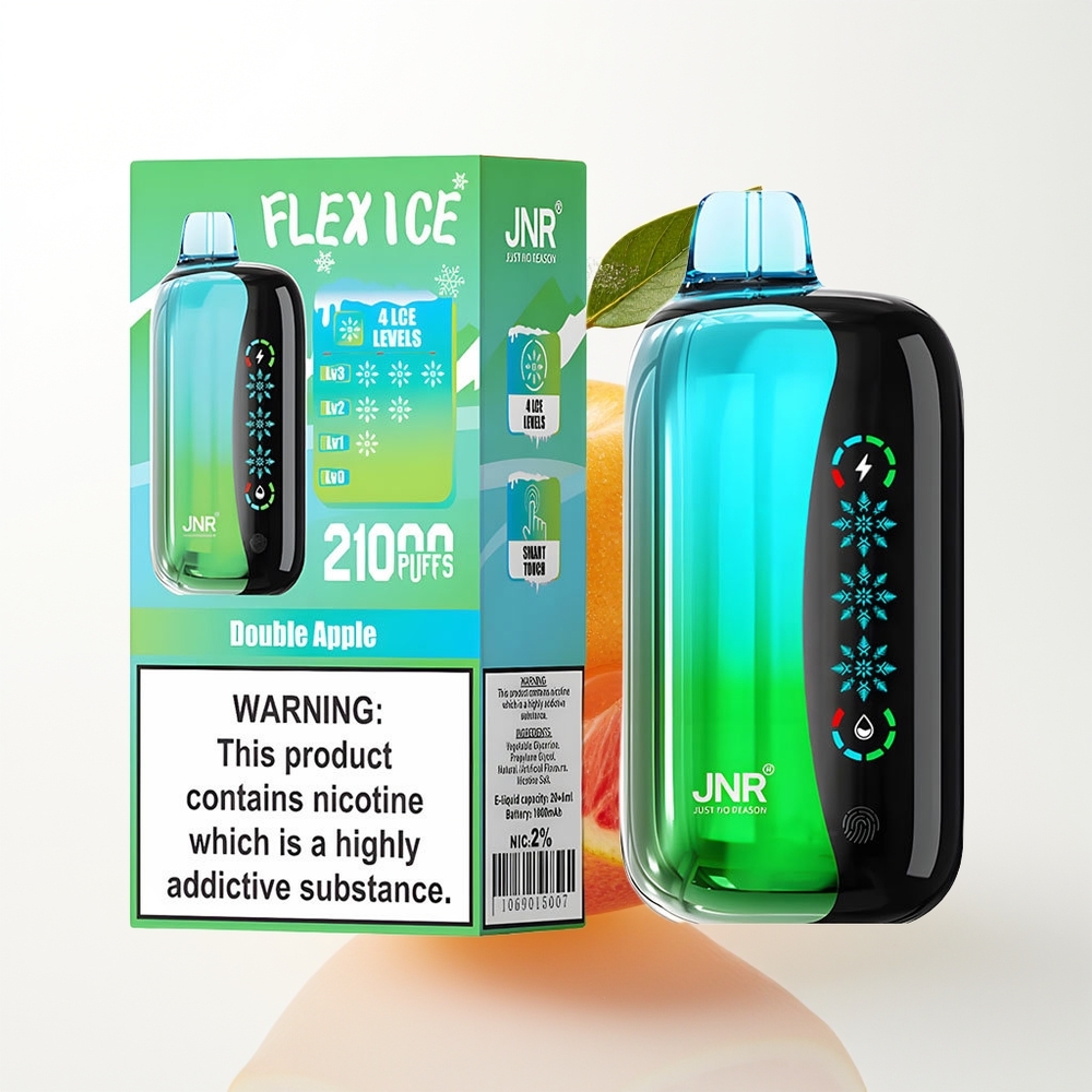 JNR Flex Ice 21000 Pūšu Izmetamā Veipa Dubultā Ābele