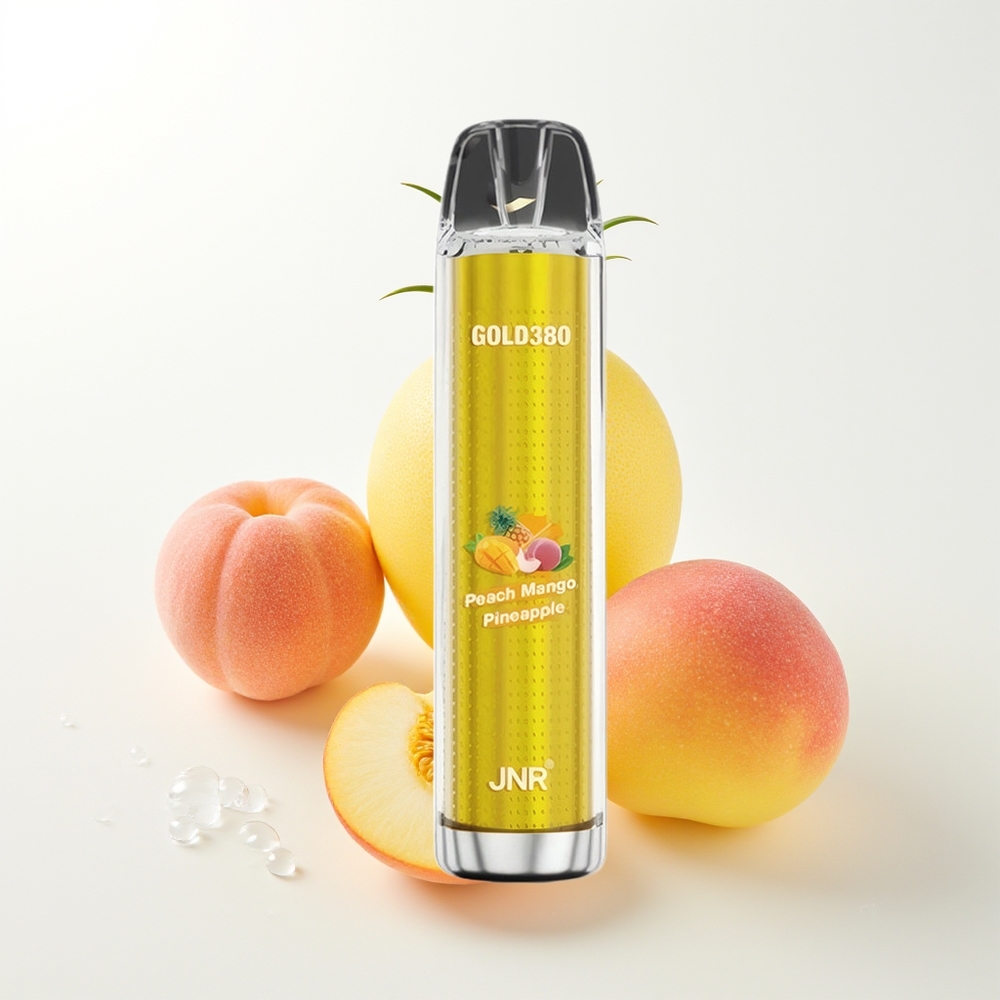 JNR Glod380 6000 Puffs Atcelšanās Vape Persiku Mango Ananāsu 1500mAh 1.0ohm 13ml
