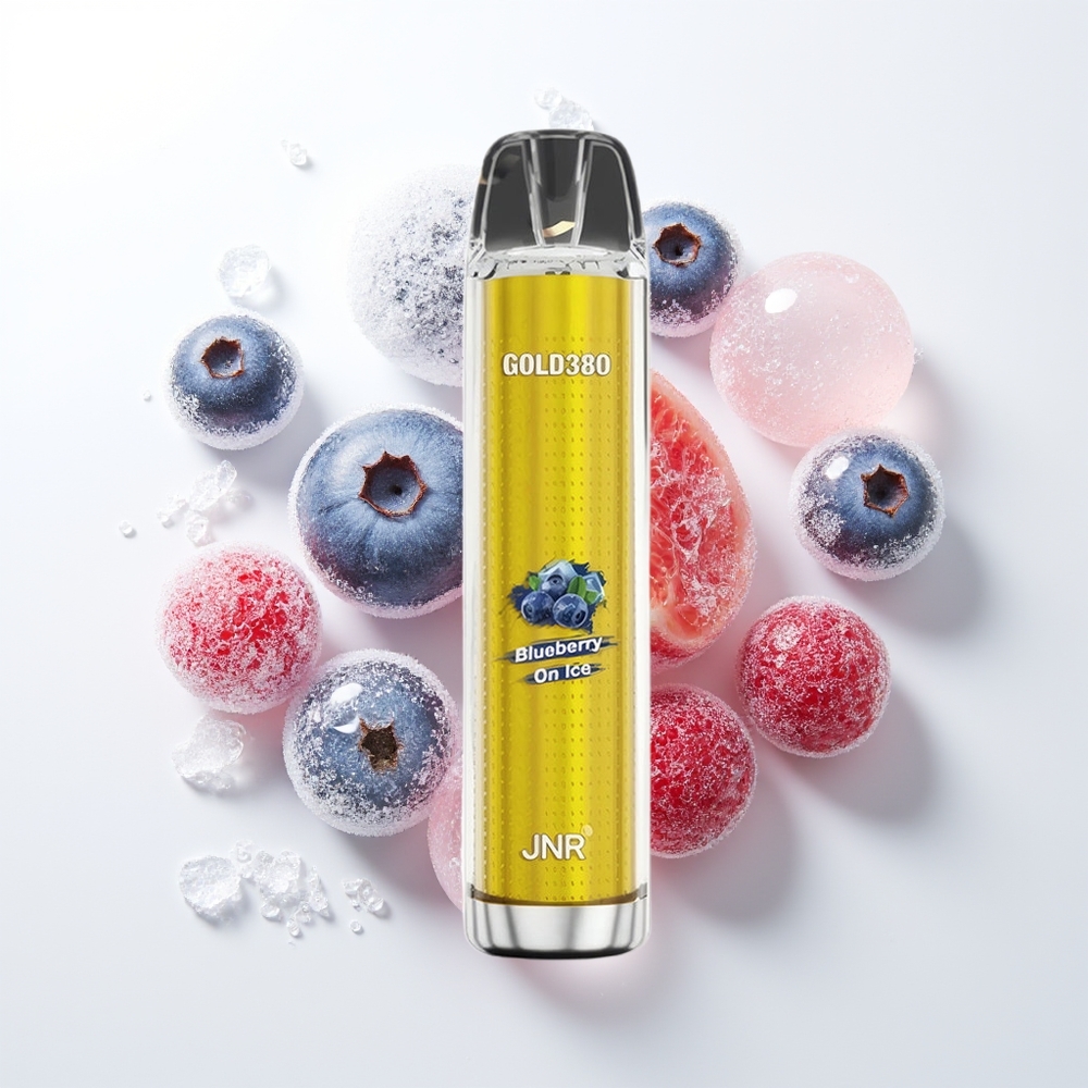 JNR Glod380 6000 Puffs Izkausēta Melleņu Garša ar 1500mAh Akumulatoru 1.0ohm Mesh Coil 13ml e-Liquid