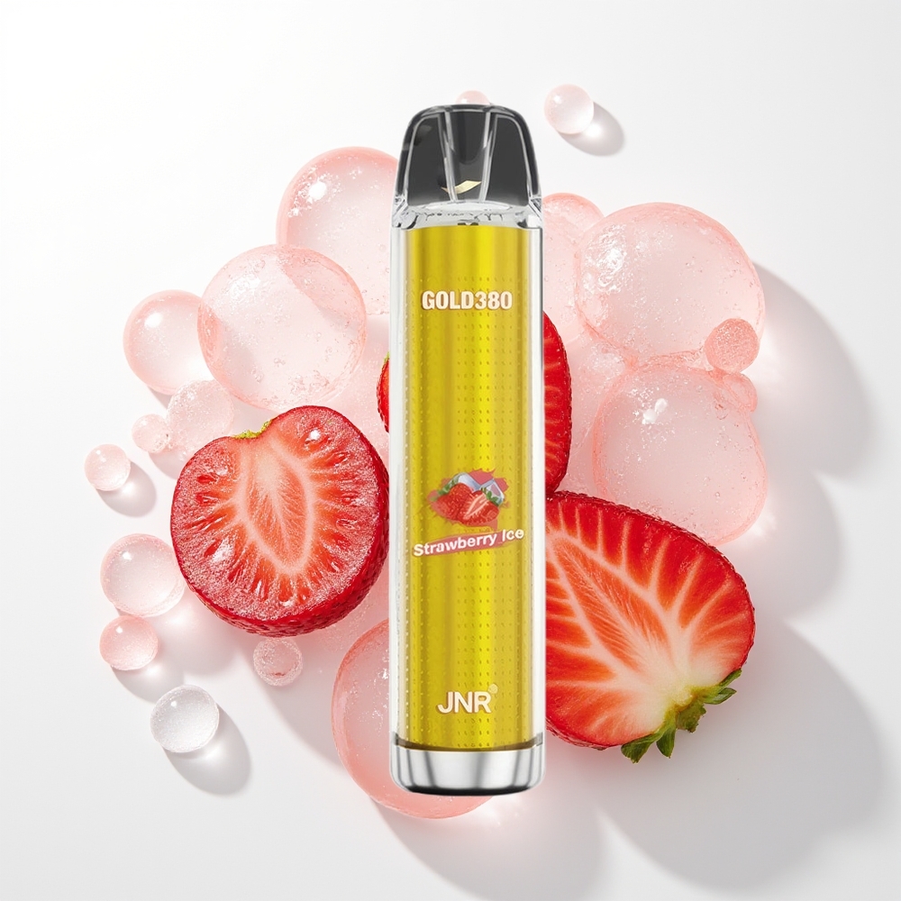 JNR Glod380 6000 Puffs Zemeņu Ledus Vienreizējās Lietošanas Vape 1500mAh 1.0ohm 13ml