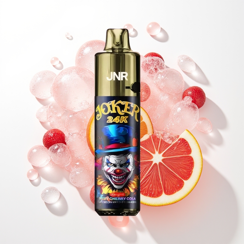 JNR Joker 24000 Pūšas Garšu Kombinācija Fizzy Ķiršu Kolas 2+10ml Uzpildāma Ierīce 800mAh