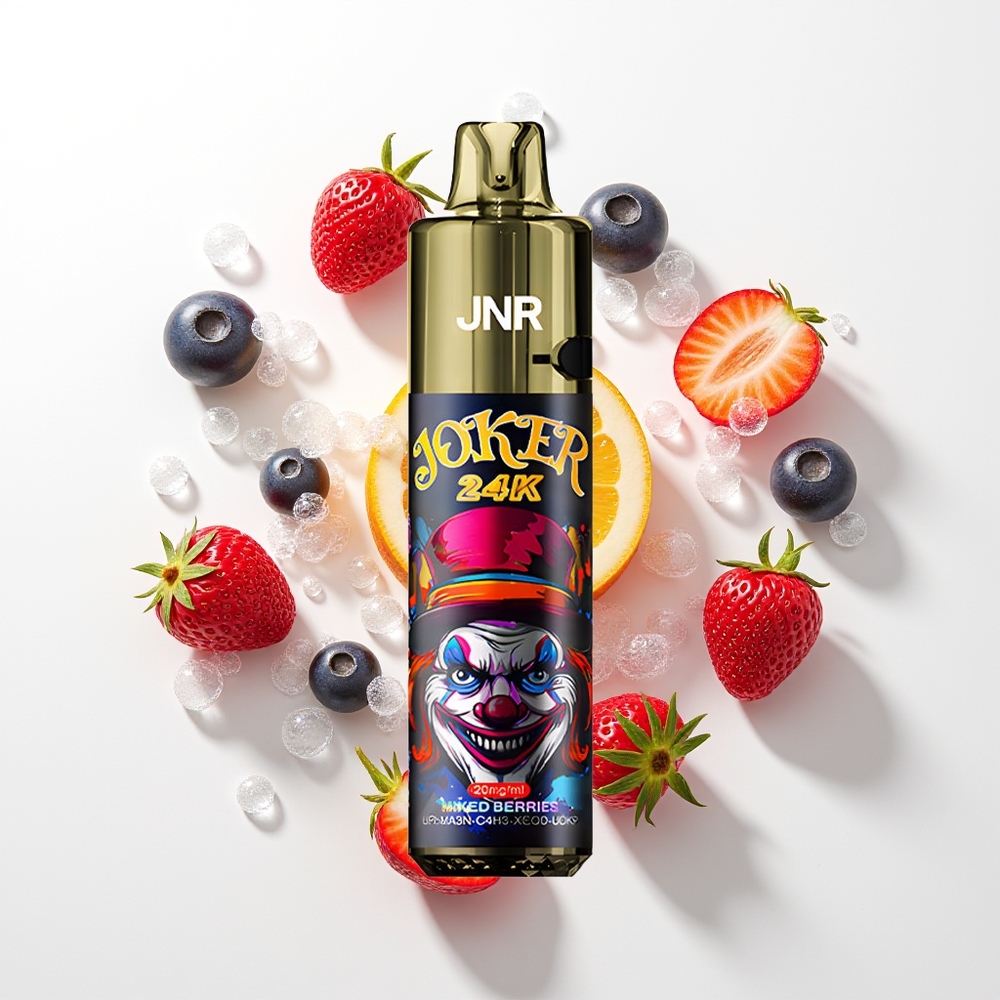 JNR Joker 24000 Pūšu Jauktogas Vienreizējās Lietošanas Vape 2+10ml Uzpildāma Pods 800mAh Akumulators Type-C Uzlāde 2% Nikotīna