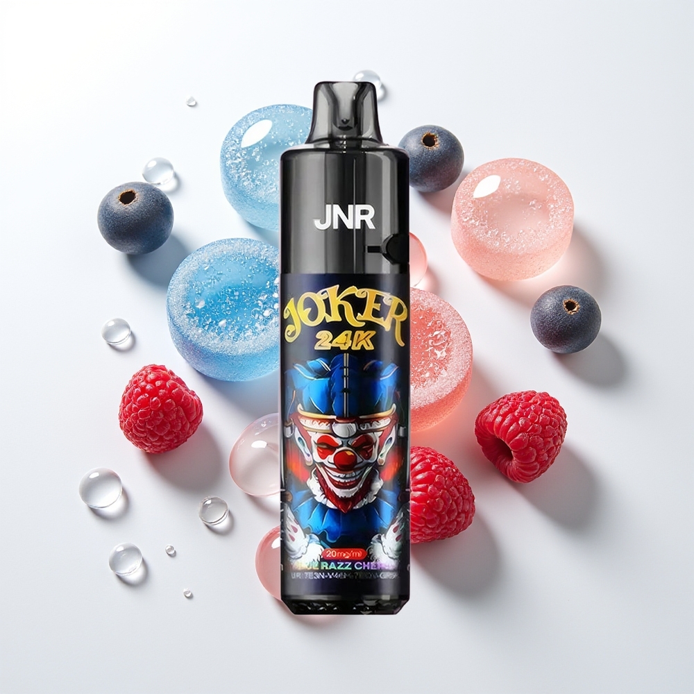 JNR Joker 24000 Pūšu Saldie Ķiršu Zilā Aveņu Vienreizējās Lietošanas Vape 2+10ml 800mAh 2% Nikotīna
