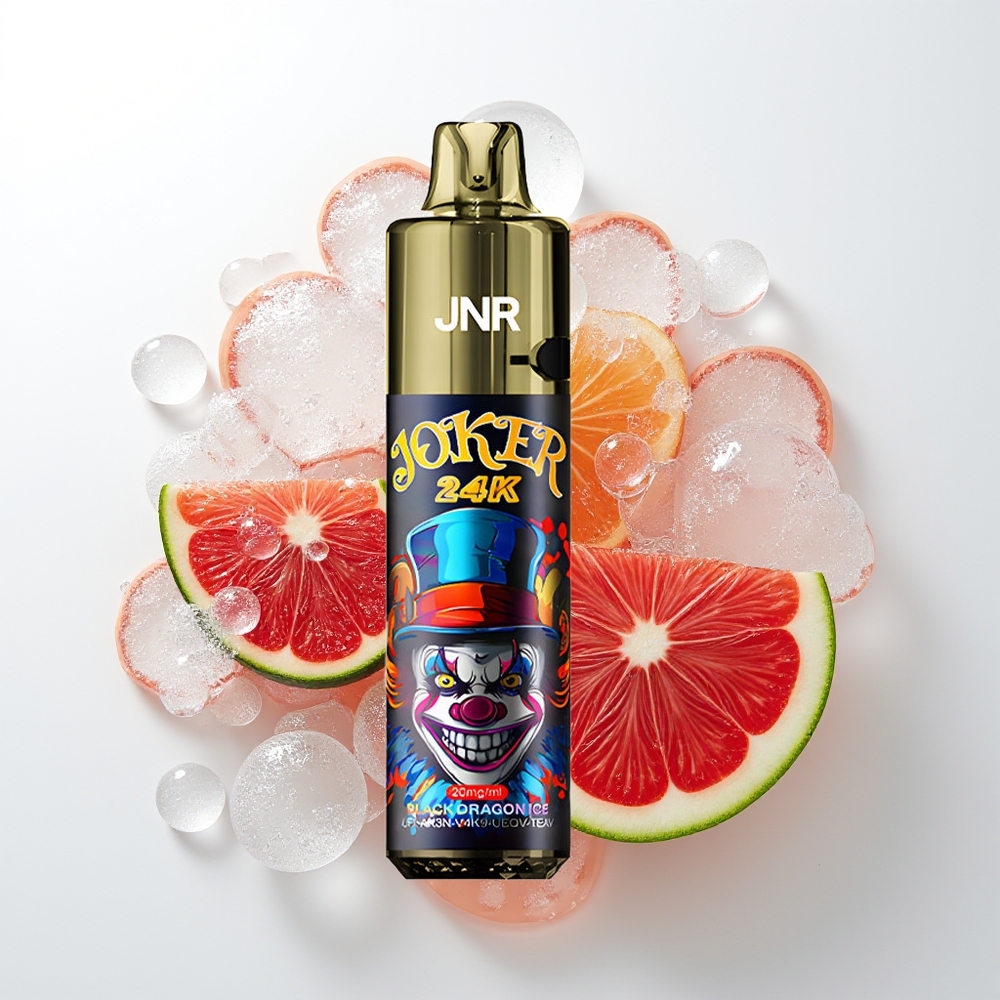 JNR Joker 24000 Pūšu Uzlādes Melnais Pūķa Ledus Vienreizējās Lietošanas Vape