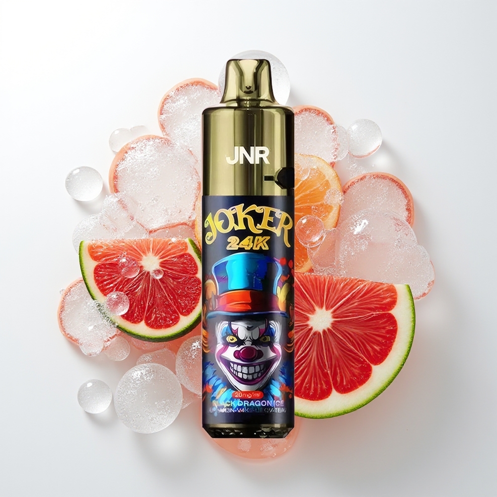 JNR Joker 24000 Pūšu Uzlādes Melnais Pūķa Ledus Vienreizējās Lietošanas Vape