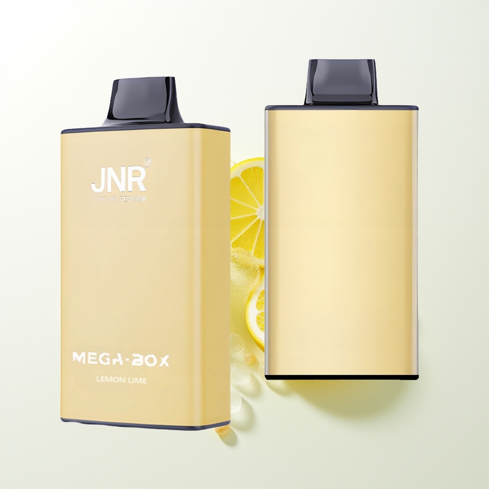 JNR Mega Box 25000 Iesūkšanas Izmetamais Veips Citrons & Laima 30ml 850mAh Dubultais Tīkls & Dubultais Kodols Type-C Ātrās Uzlādes 2% Nikotīna